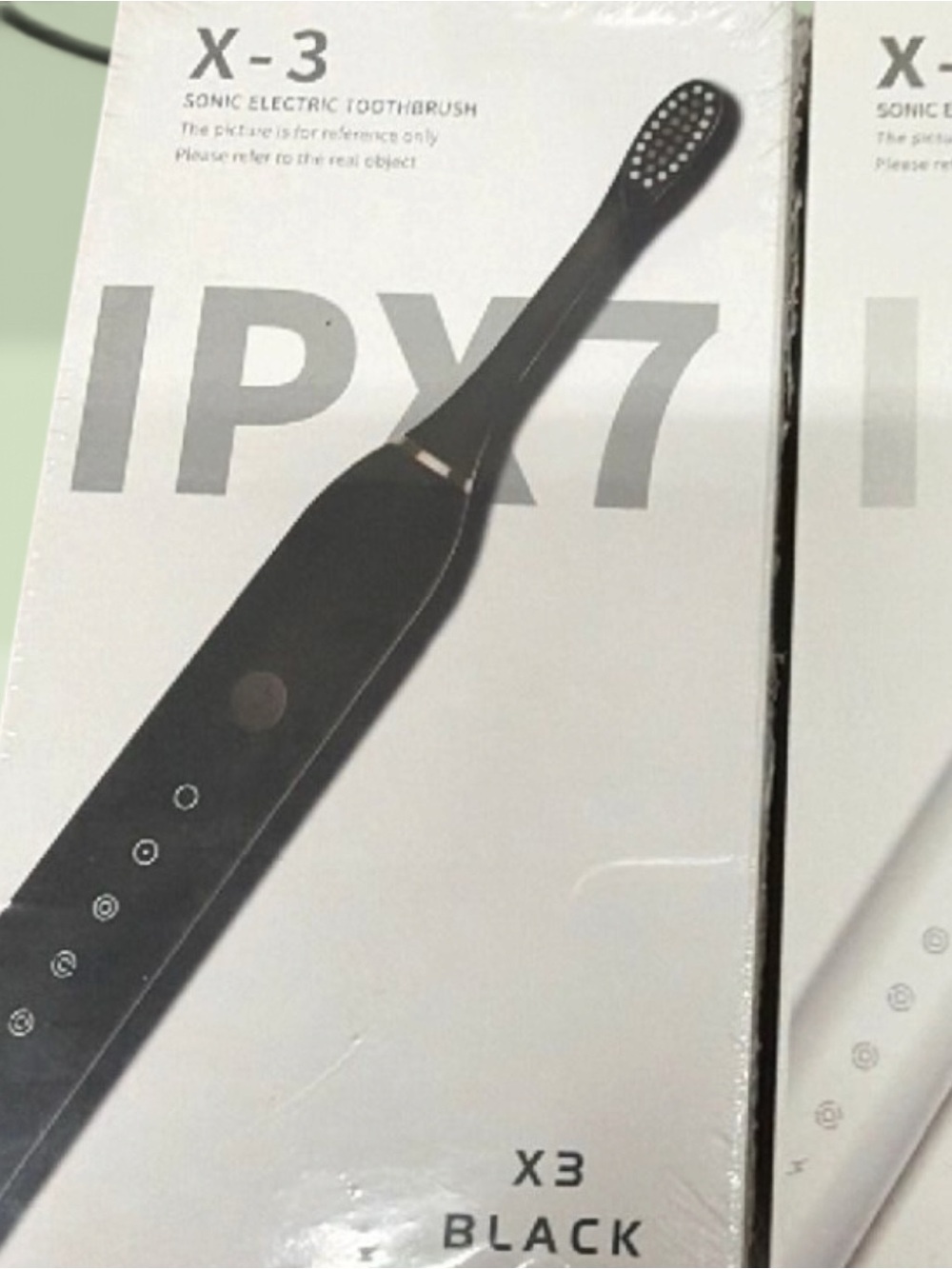 Black Sonic Electric Toothbrush - IPX7 Water Resistant